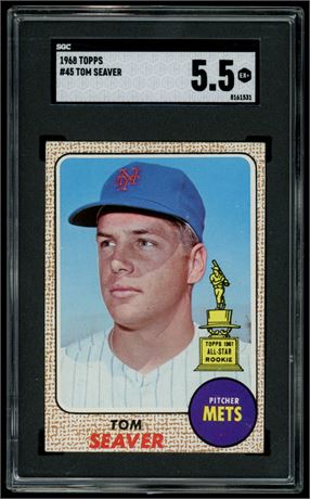 1968 Topps #45 Tom Seaver SGC 5.5 EX+