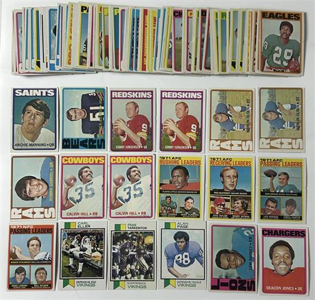 1972 Topps Football Lot (105+) w/ Stars, VG Avg - See Pics (READ)