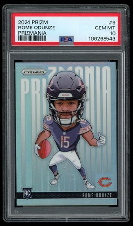 2024 Prizm #9 Rome Odunze RC Prizmania PSA 10