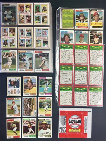 1974 Topps Baseball Complete Set (1-660) w/ Traded and CL Sets VG AVG READ