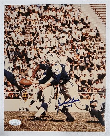 Eddie LeBaron Signed 8x10 Photo JSA