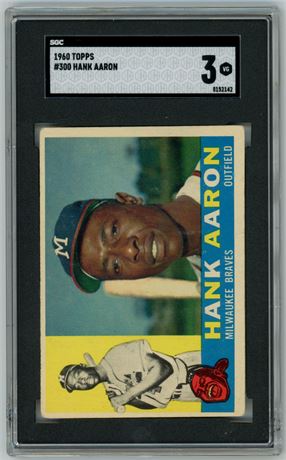 1960 Topps #300 Hank Aaron SGC 3 VG