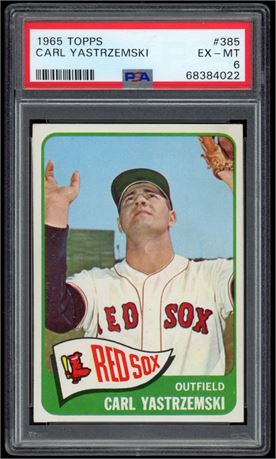 1965 Topps #385 Carl Yastrzemski PSA 6