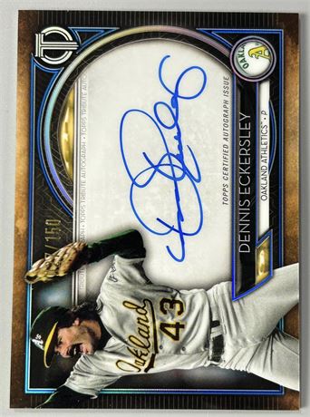 2020 Topps Tribute Dennis Eckersley Auto 27/150