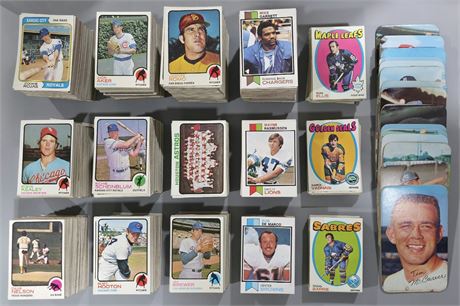 1970's Multisport Set-Builder's Lot (1,800 cards) Mostly Commons, EX Avg (READ)