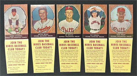 1958 Hires Root Beer Lot w/ Tabs (5)