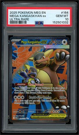 2025 Pokémon MEG EN Mega kangaskhan ex Ultra Rare PSA 10