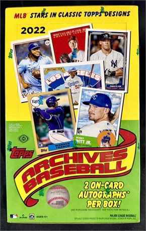 2022 Topps Archives Baseball Factory Sealed Hobby Box