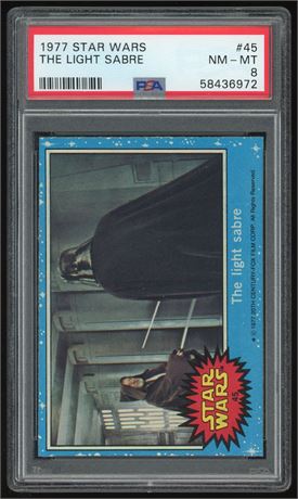 1977 Star Wars #45 The Light Sabre PSA 8 NM
