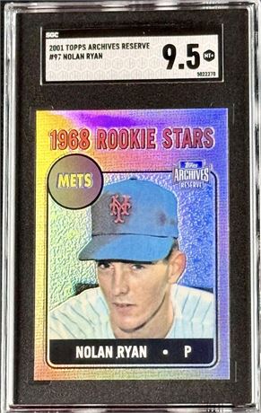 2001 Topps Archives Reserve #97 Nolan Ryan SGC 9.5 MINT+
