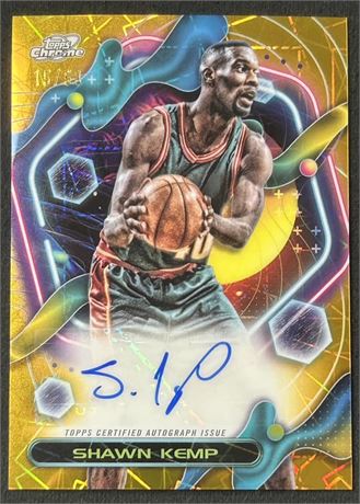 2024 Topps Cosmic Chrome Shawn Kemp Gold Auto 15/50