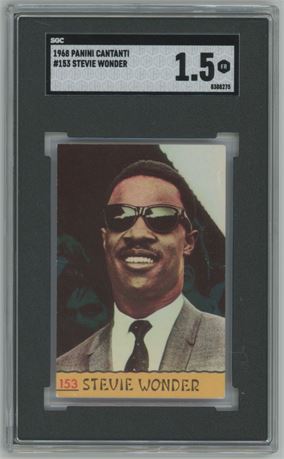 1968 Panini Cantanti #153 Stevie Wonder SGC 1.5 FAIR