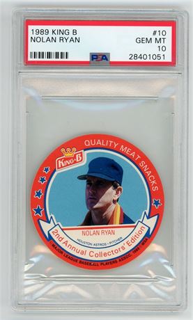 1989 King B #10 Nolan Ryan PSA 10 GEM MINT Pop 17