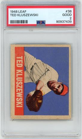 1948 Leaf #38 Ted Kluszewski RC PSA 2 GOOD