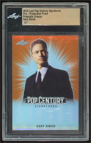 2018 Leaf Pop Century Signatures Pre-Production Proof Gary Sinise 1/1
