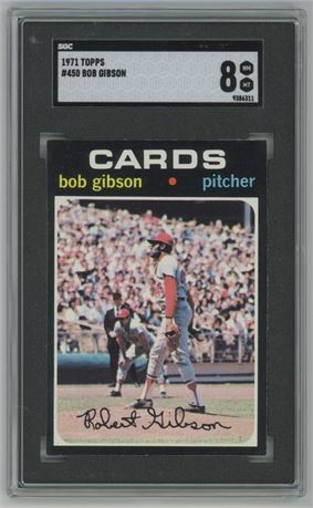 1971 Topps #450 Bob Gibson SGC 8 NMMT