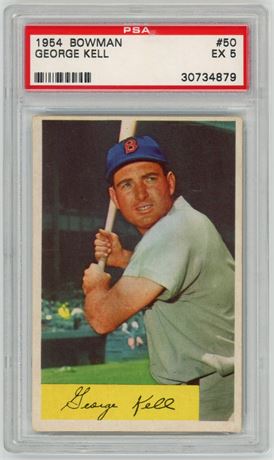 1954 Bowman #50 George Kell PSA 5 EX
