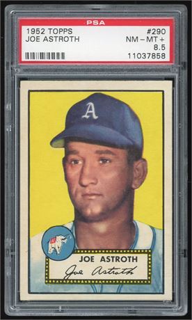 1952 Topps #290 Joe Astroth PSA 8.5 NMMT+
