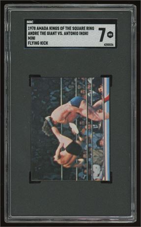 1978 Amada Kings of the Square Ring Andre The Giant Mini Flying Kick SGC 7 NM