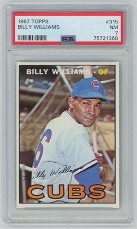 1967 Topps #315 Billy Williams PSA 7 NM