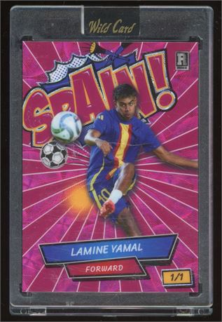 2024 Wild Card 1/1 Lamine Yamal Pink Comix