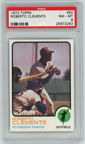1973 Topps #50 Roberto Clemente PSA 8 NMMT