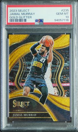 2023 Select #235 Jamal Murray Gold Glitter PSA 10 GEM MINT Pop 1