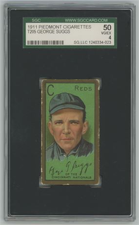1911 T205 Piedmont George Suggs SGC 4 VGEX