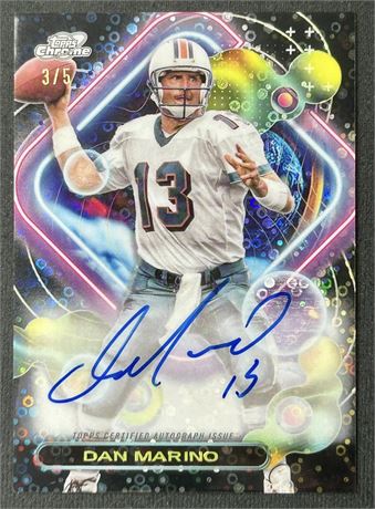 2024 Topps Composite Chrome Dan Marino Cosmic On-Card Auto 3/5