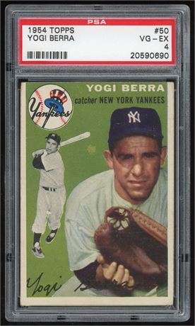 1954 Topps #50 Yogi Berra PSA 4 VGEX