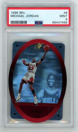 1996 Upper Deck SPx #8 Michael Jordan PSA 9 MINT