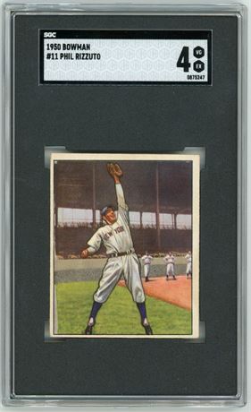 1950 Bowman #11 Phil Rizzuto SGC 4 VGEX