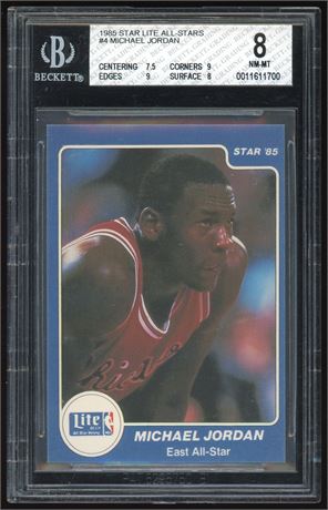1985 Star #4 Michael Jordan BGS 8 NMMT
