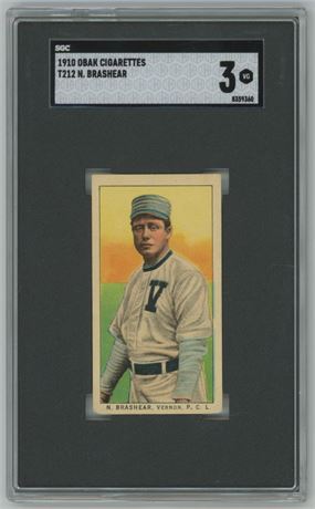 1910 T212 Obak Norman Brashear SGC 3 VG