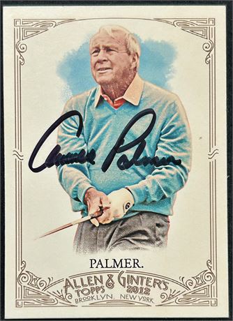 2012 Topps Allen & Ginter #105 Arnold Palmer Autograph JSA