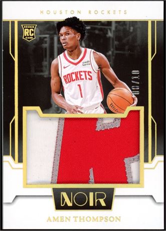 2023-24 Panini Noir Amen Thompson RC Patch Gold 08/10