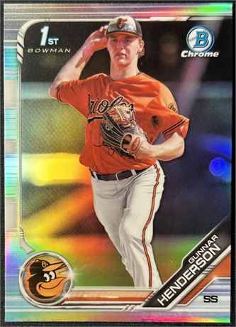 2019 Bowman Chrome Draft Gunnar Henderson Refractor Bowman 1st