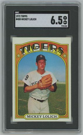 1972 Topps #450 Mickey Lolich SGC 6.5 EXMT+