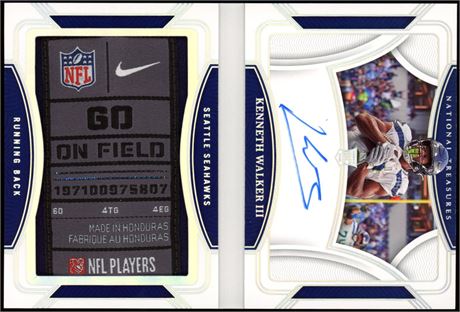 2022 Panini National Treasures Kenneth Walker III RPA Laundry Tag 3/5