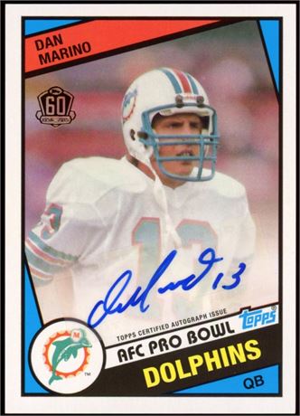 2015 Topps Dan Marino 60th Anniversary Autograph
