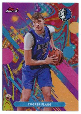 2025 Topps Finest #1 Cooper Flagg RC Oil Spill Refractor