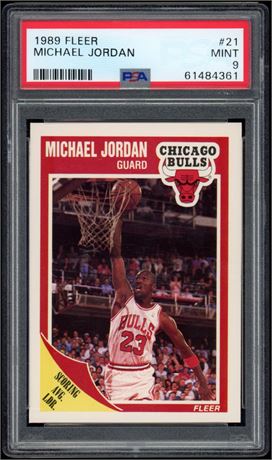 1989 Fleer #21 Michael Jordan PSA 9