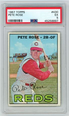 1967 Topps #430 Pete Rose PSA 5 EX