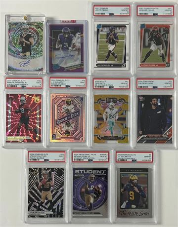 2021-2024 NFL RC & Star Lot (11) w/ Chase RC