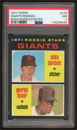 1971 Topps #276 George Foster RC PSA 7 NM