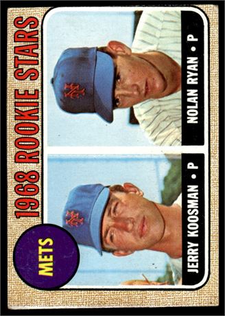 1968 Topps #177 Nolan Ryan RC Miscut (READ)