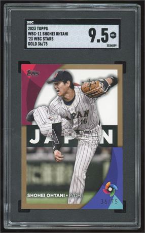 2023 Topps Shohei Ohtani '23 WBC Stars Gold 36/75 SGC 9.5 MT+