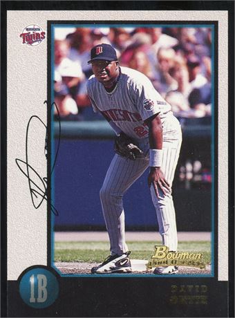 1998 Bowman #71 David Ortiz RC