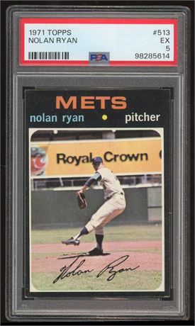 1971 Topps #513 Nolan Ryan PSA 5 EX