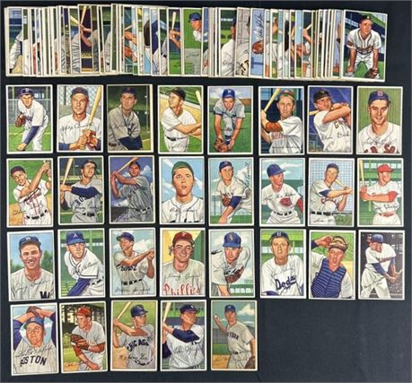 Updated 1952 Bowman Baseball Lot (80+) w/ Stars & 15 Hi#s All VG to VGEX